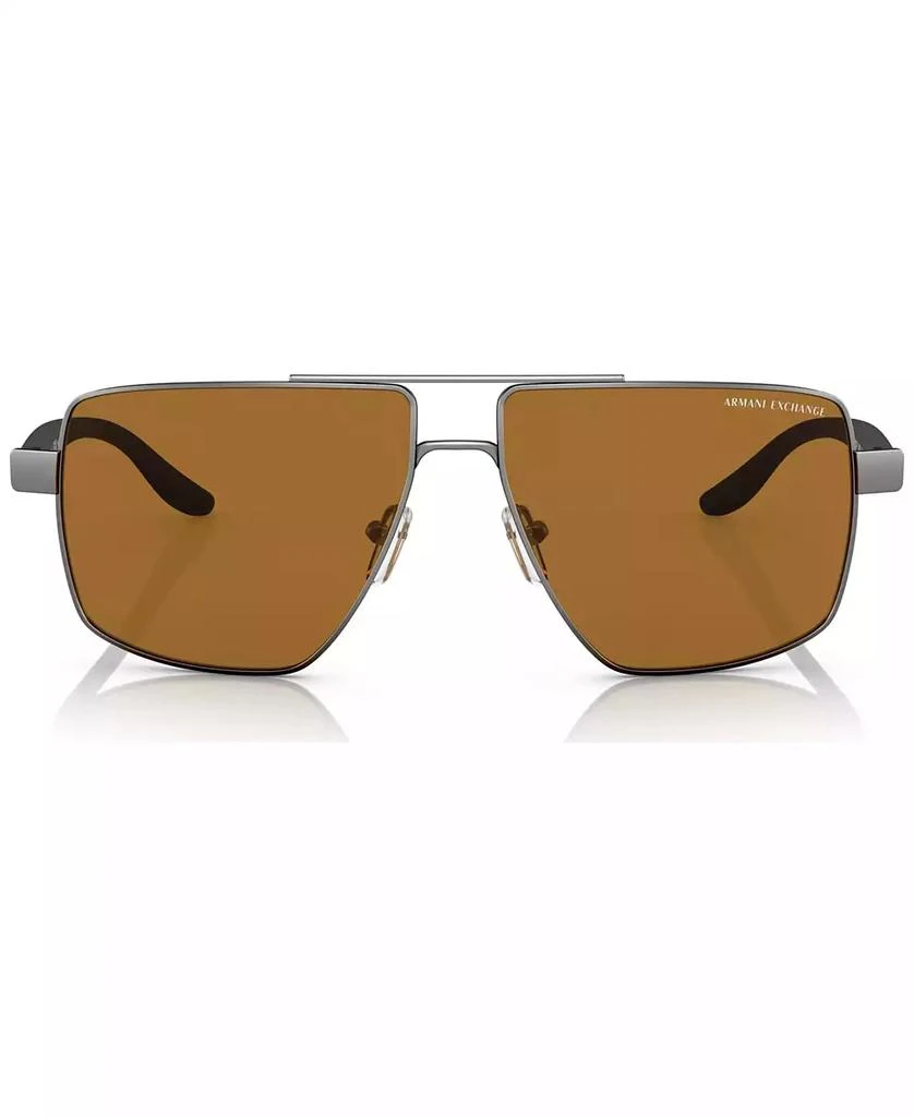 商品Armani Exchange|Men's Polarized Sunglasses, AX2037S60-P,价格¥803,第2张图片详细描述