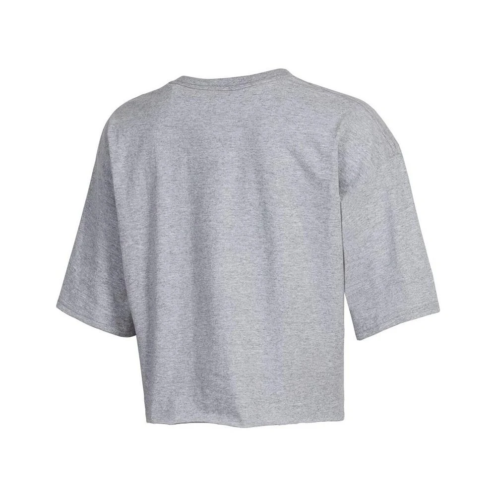 商品CHAMPION|Women's Heather Gray Cincinnati Bearcats Boyfriend Cropped T-shirt,价格¥222,第3张图片详细描述