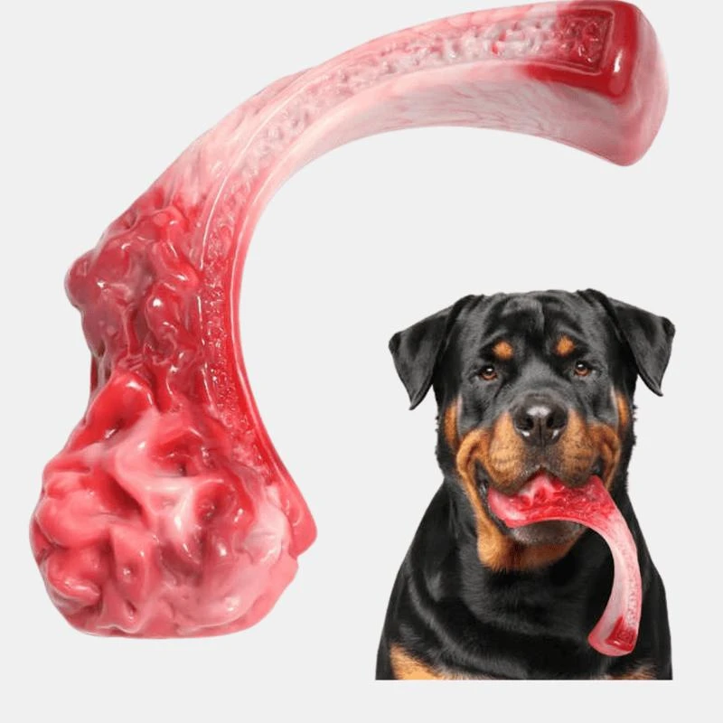 商品Vigor|Dog Chew Toy Simulation Steak Shape Beef Flavor Nylon Indestructible Dog Bone Molar Toys Bulk 3 Sets 3 PACK,价格¥317,第1张图片