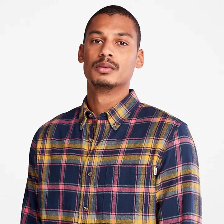 商品Timberland|Heavy Flannel Check Shirt for Men in Navy,价格¥525,第5张图片详细描述