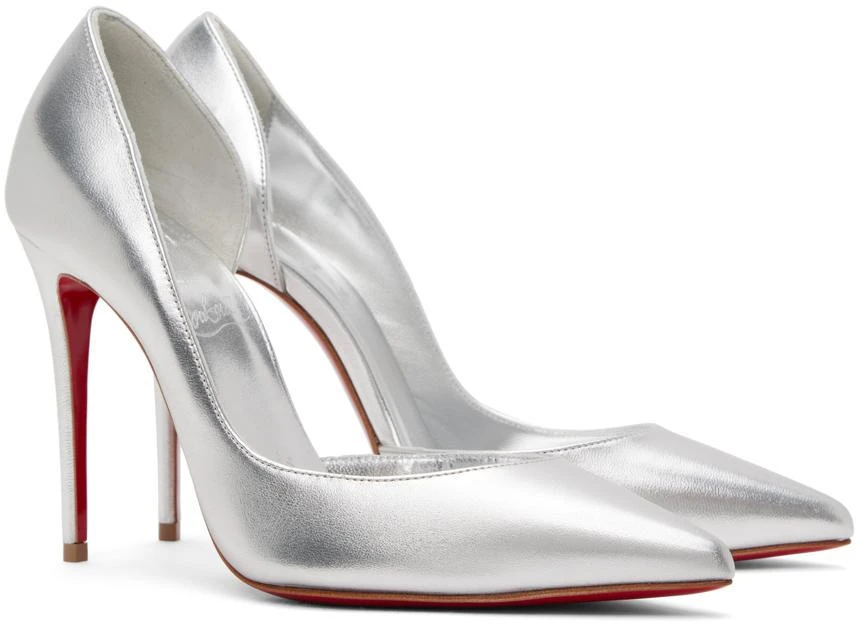 商品Christian Louboutin|Silver Iriza 100 Heels,价格¥6567,第4张图片详细描述