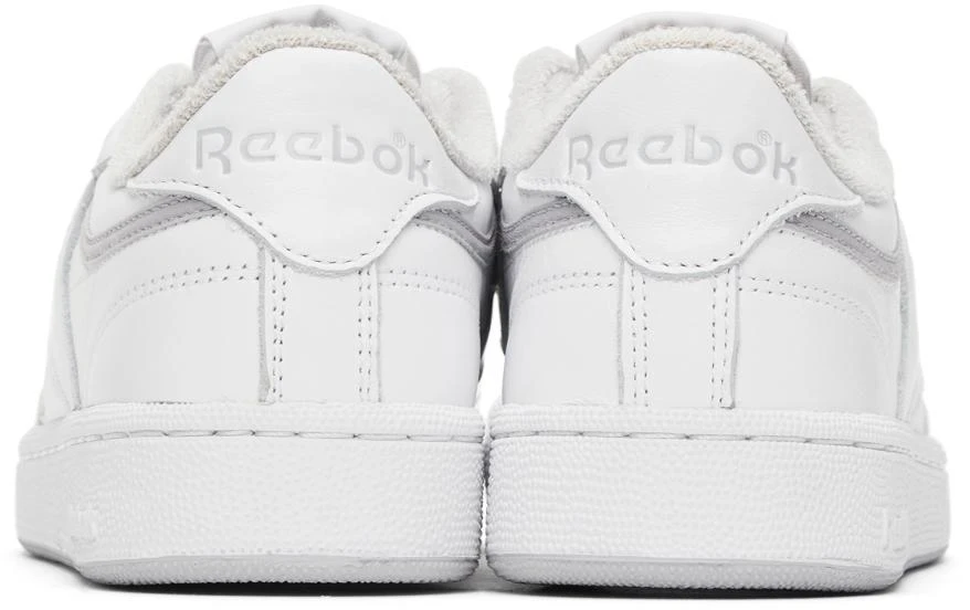 商品Reebok|White Eames Edition Club C 85 Sneakers,价格¥406,第4张图片详细描述