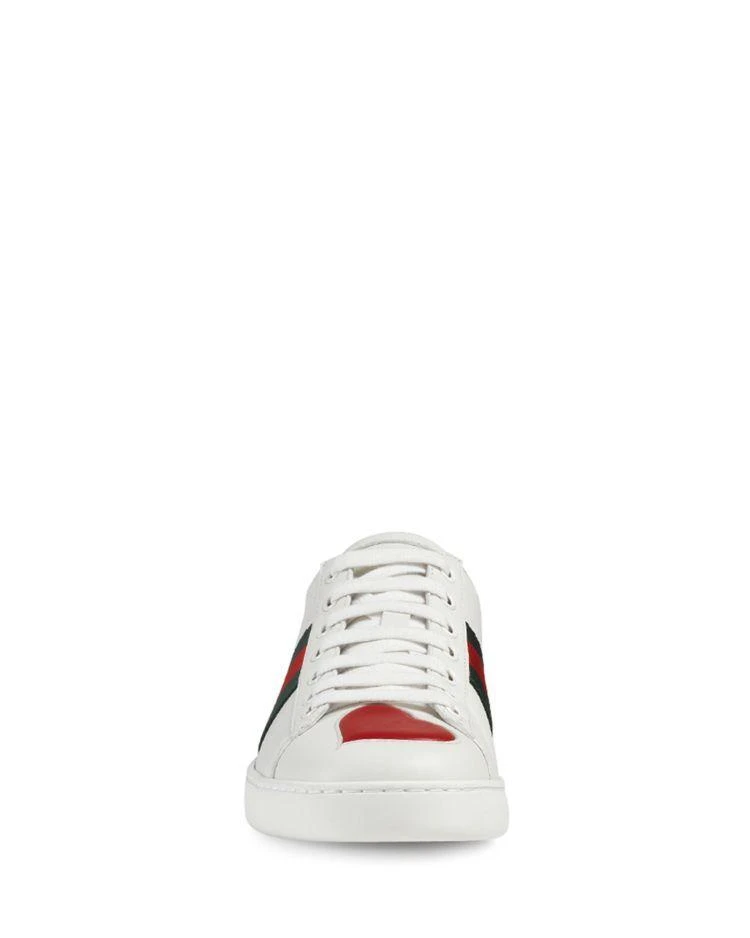 商品Gucci|New Ace Lace Up Sneakers 板鞋,价格¥4642,第3张图片详细描述