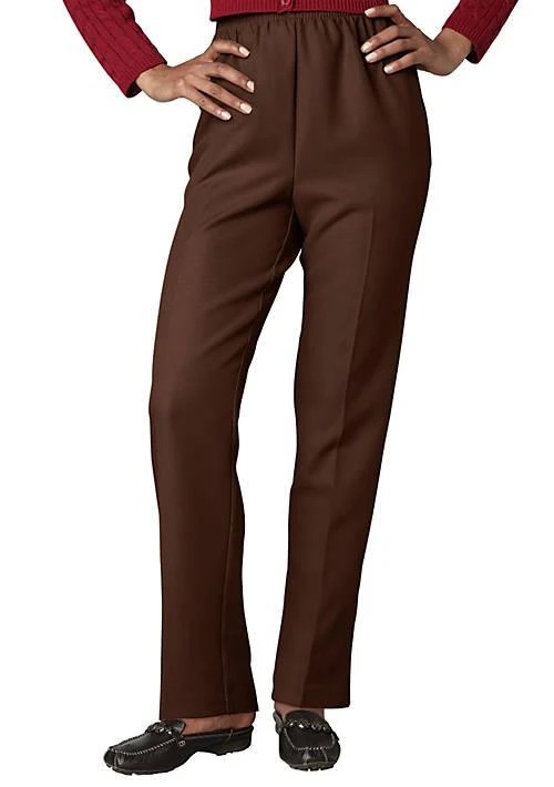 商品Alfred Dunner|Solid Pull On Pants,价格¥185,第1张图片详细描述