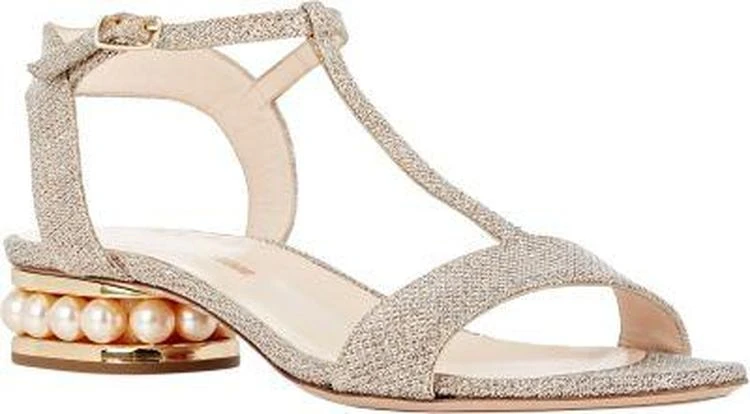 商品Nicholas Kirkwood|Pearl-Embellished T-Strap Sandals,价格¥3116,第2张图片详细描述