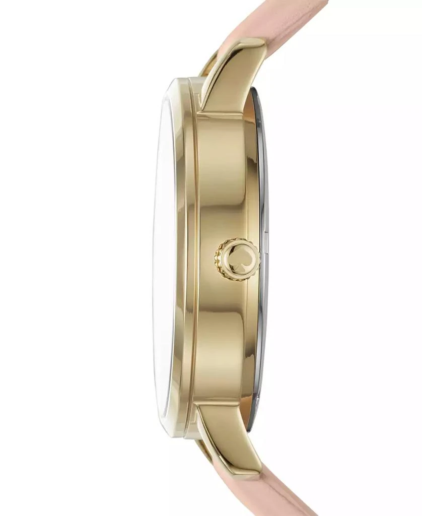 商品Kate Spade|Women's Grand Metro Vachetta Leather Strap Watch 38mm,价格¥1481,第2张图片详细描述