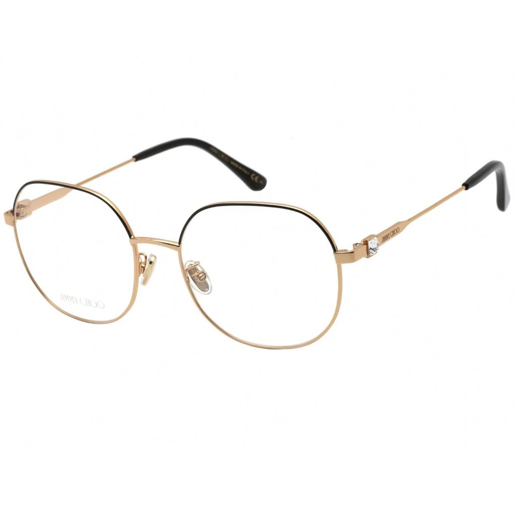 商品Jimmy Choo|Jimmy Choo Women's Eyeglasses - Clear Demo Lens Black Gold Frame | JC 305/G 02M2 00,价格¥546,第1张图片