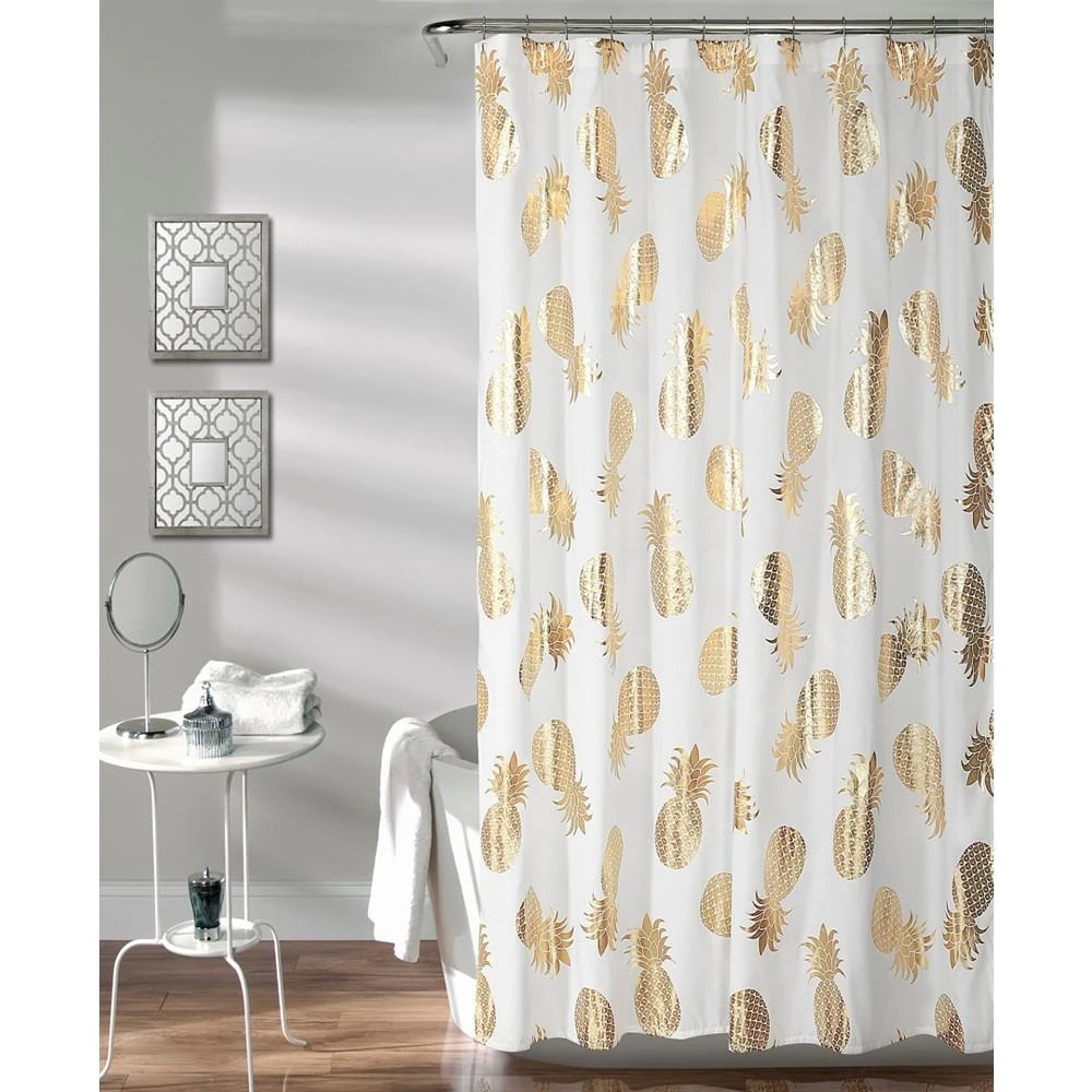 商品Lush Décor|Pineapple Toss 72" x 72" Shower Curtain,价格¥376,第1张图片