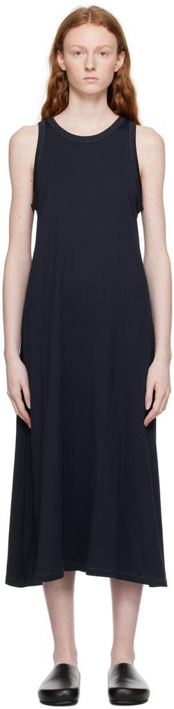 商品Studio Nicholson|Navy Flint Midi Dress,价格¥731,第1张图片