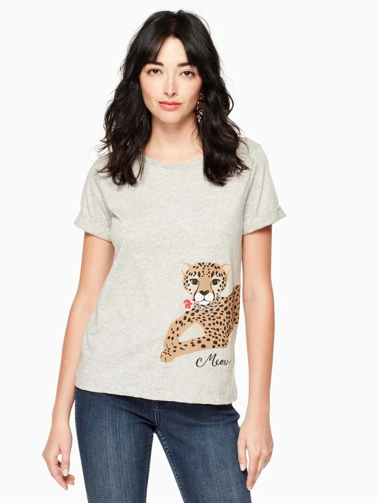 商品Kate Spade|leopard tee,价格¥410,第1张图片