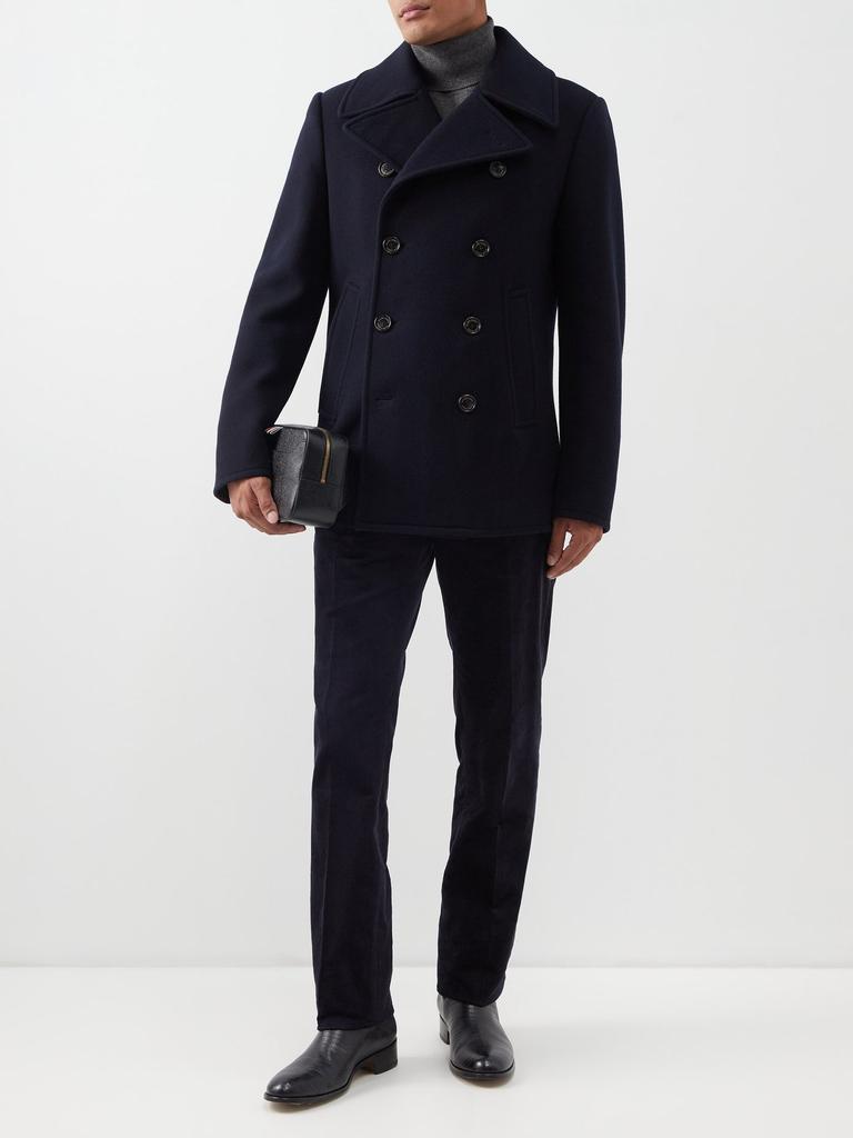 商品Ralph Lauren|Fullerton double-breasted wool-blend pea coat,价格¥21336,第4张图片详细描述