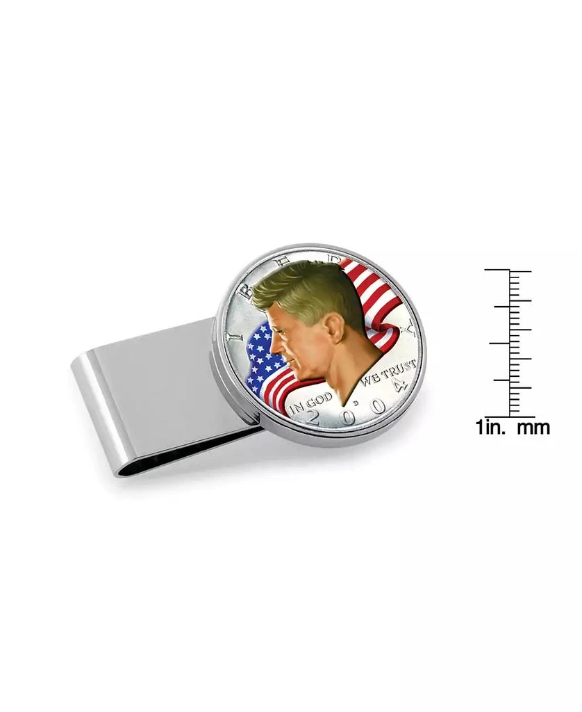 商品American Coin Treasures|Men's JFK Half Dollar Colorized American Flag Coin Money Clip,价格¥298,第2张图片详细描述