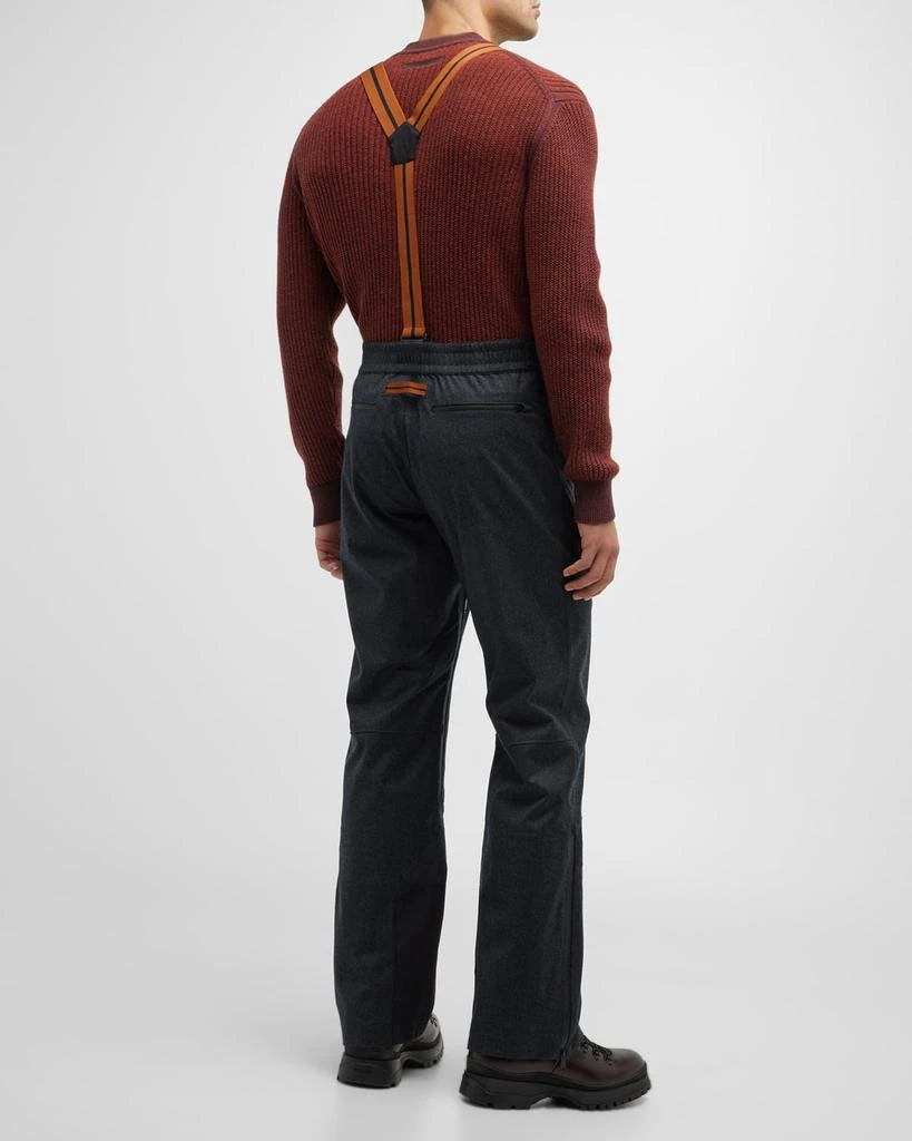 商品Zegna|Men's Techmerino™ 3-Layer Ski Trousers w/ Suspenders,价格¥6309,第4张图片详细描述