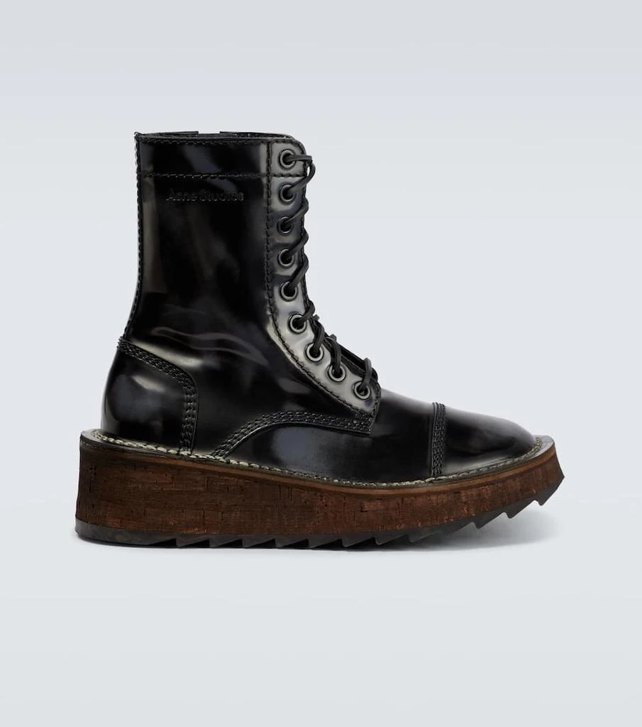 商品Acne Studios|皮革厚底靴,价格¥4719,第1张图片