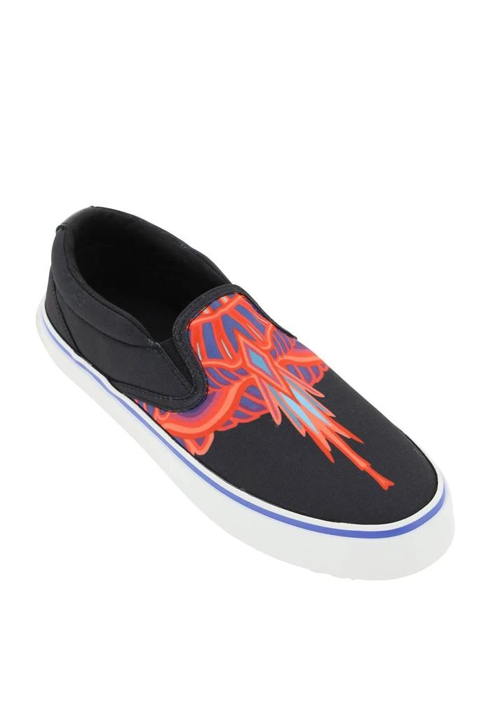 商品Marcelo Burlon|CURVES WINGS PRINT SLIP-ON SNEAKERS,价格¥966,第4张图片详细描述