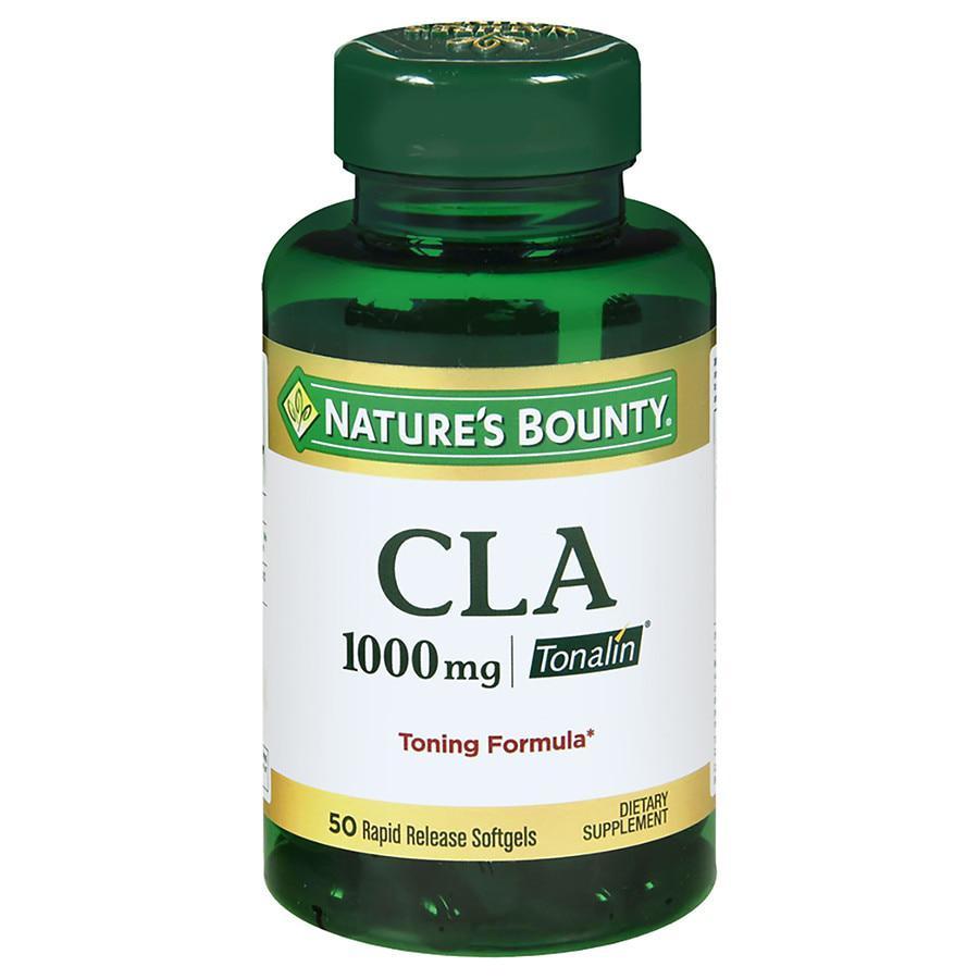 商品Nature's Bounty|CLA 1000 mg Dietary Supplement Softgels,价格¥109,第1张图片