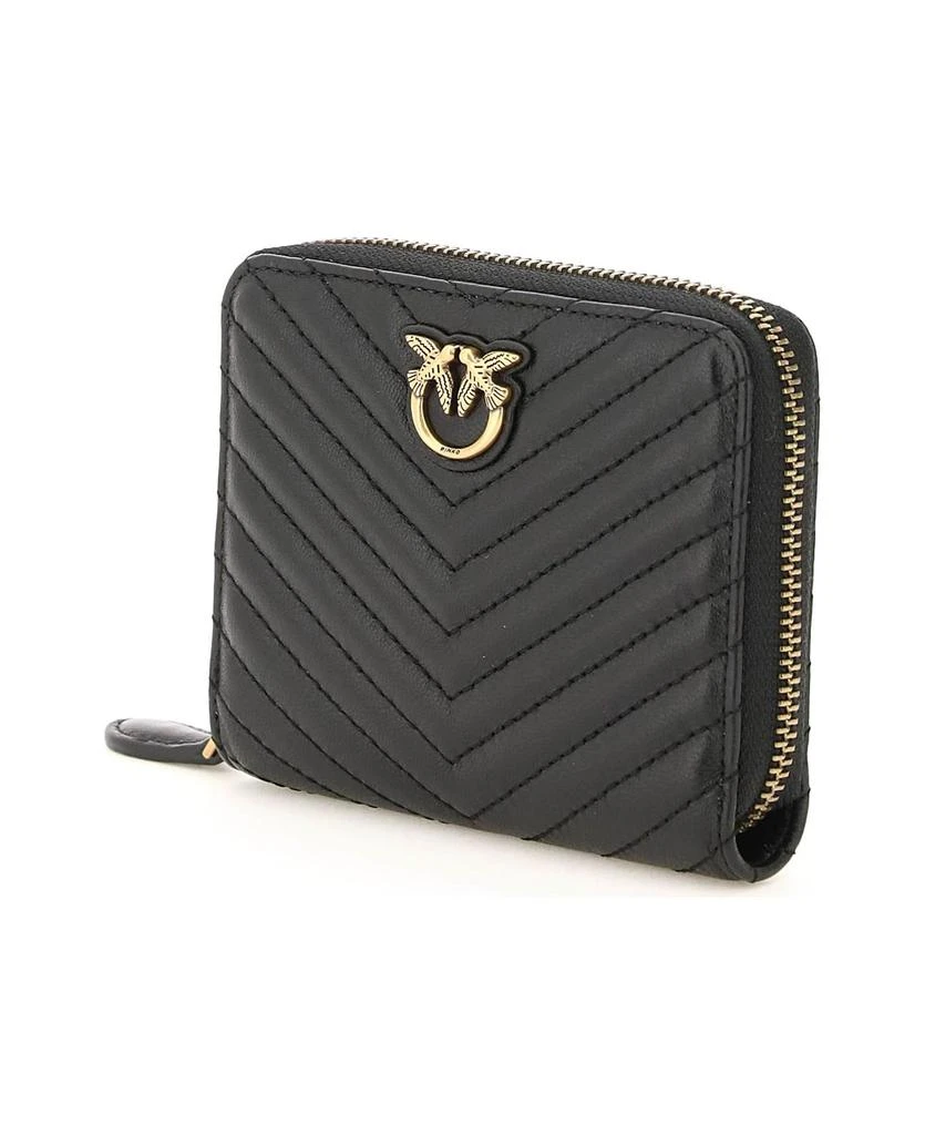 商品PINKO|Quilted Nappa Leather Zip-around Wallet,价格¥1212,第4张图片详细描述