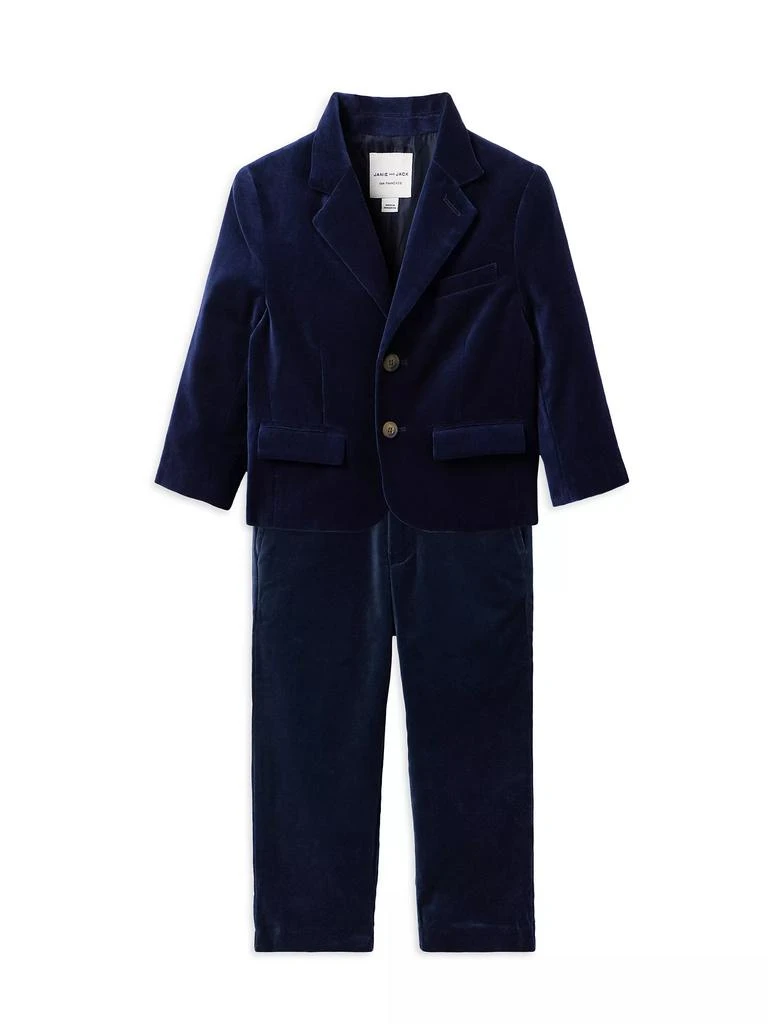 商品Janie and Jack|Baby Boy's, Little Boy's & Boy's The Velvet Party Blazer,价格¥625,第2张图片详细描述