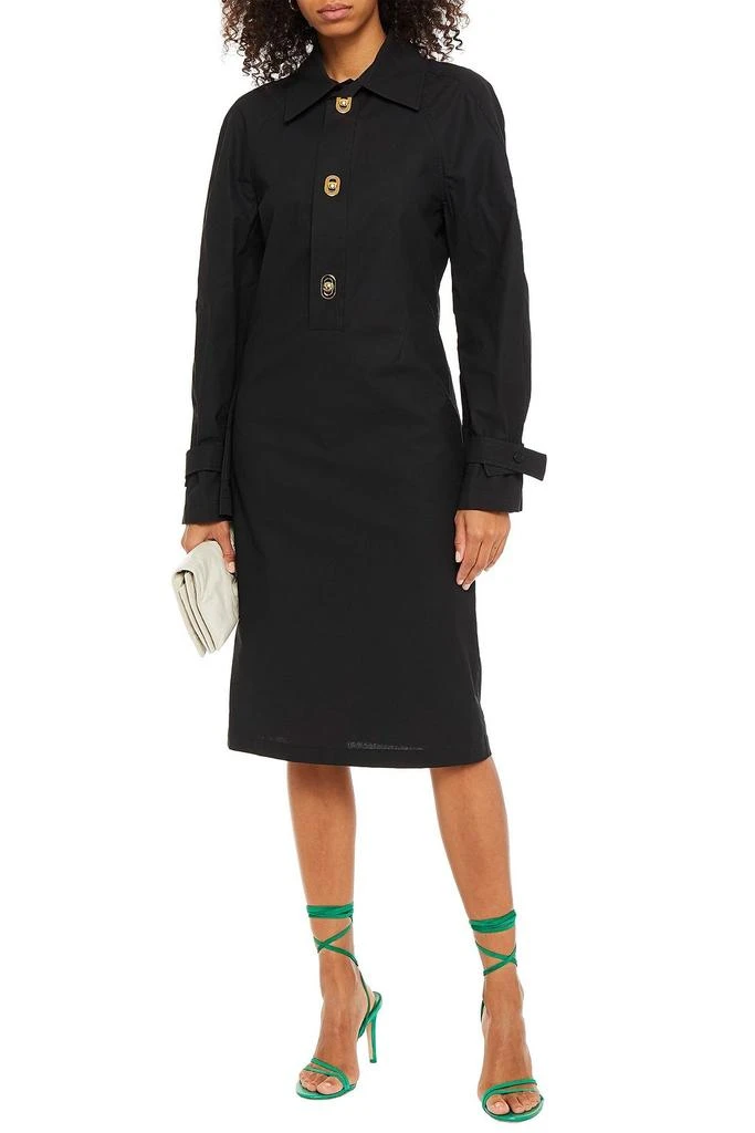 商品Bottega Veneta|Coated cotton midi shirt dress,价格¥2719,第2张图片详细描述