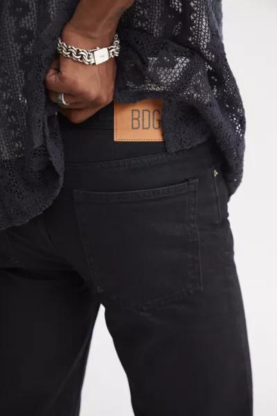 BDG '90s Slim Fit Jean – Waxed Coated Black商品第4张图片规格展示
