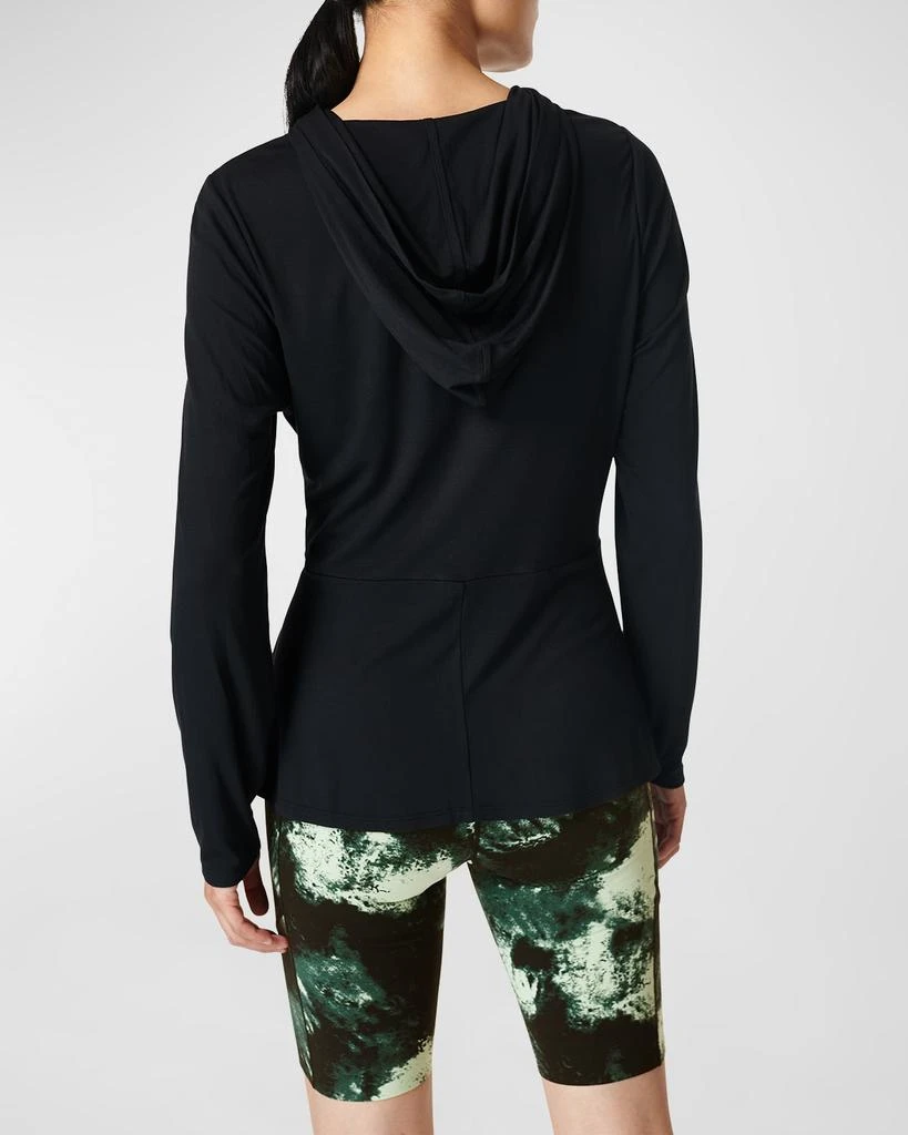 商品SWEATY BETTY|Tori Hooded Twist-Front Top,价格¥327,第4张图片详细描述