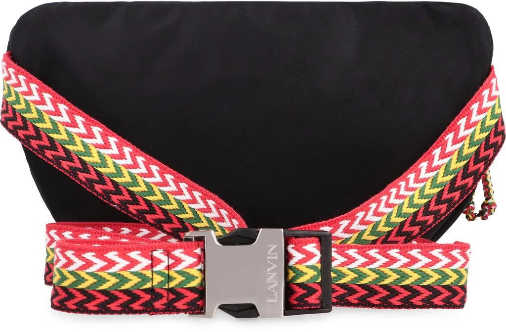 商品Lanvin|BLACK NYLON CURB BELT BAG,价格¥3870,第4张图片详细描述