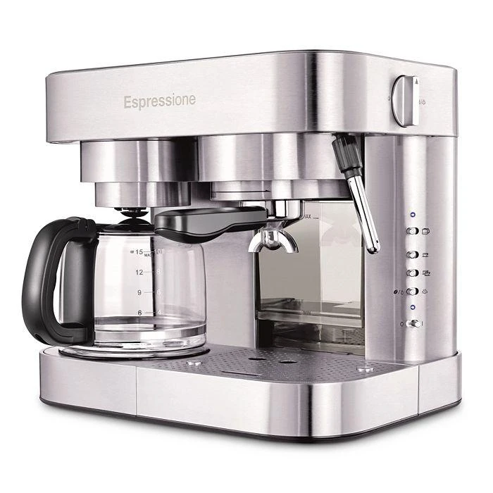 商品Espressione|Dualit Stainless Steel Combination Espresso Machine & 10 Cup Drip Coffee Maker,价格¥2630,第1张图片详细描述