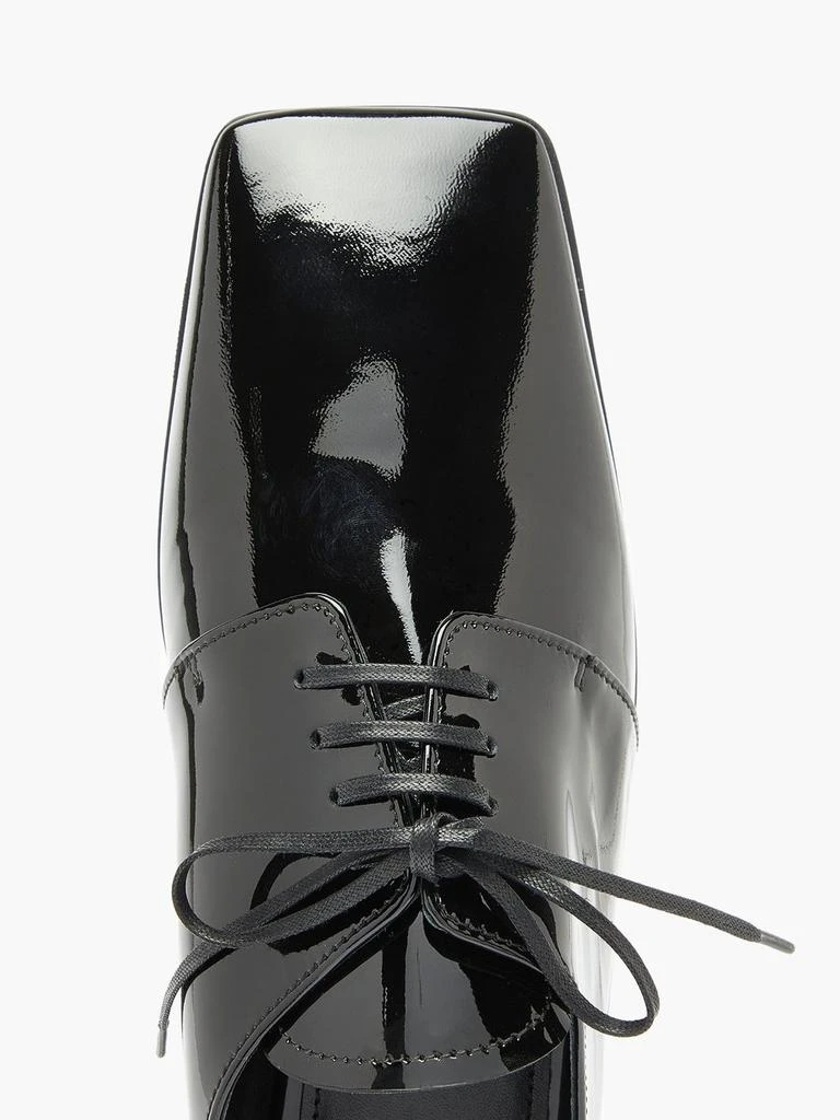 Square-toe patent-leather shoes 商品