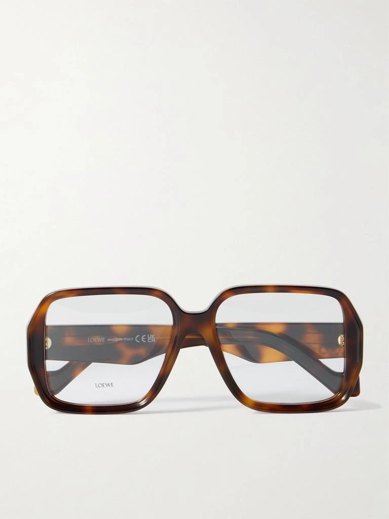 商品Loewe|Anagram 玳瑁纹板材方框光学眼镜,价格¥2857,第1张图片