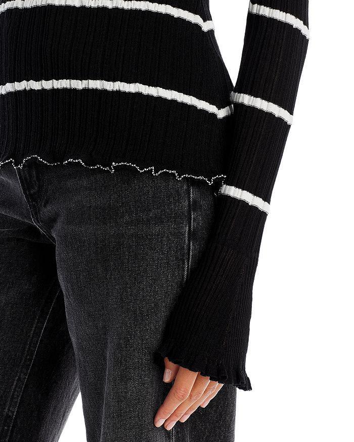 商品3.1 Phillip Lim|Long Sleeve Sheer Striped Crewneck Pullover,价格¥3331,第7张图片详细描述