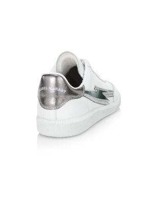 商品Isabel Marant|Bryce Two-Tone Bolt Leather Sneakers,价格¥2036,第5张图片详细描述