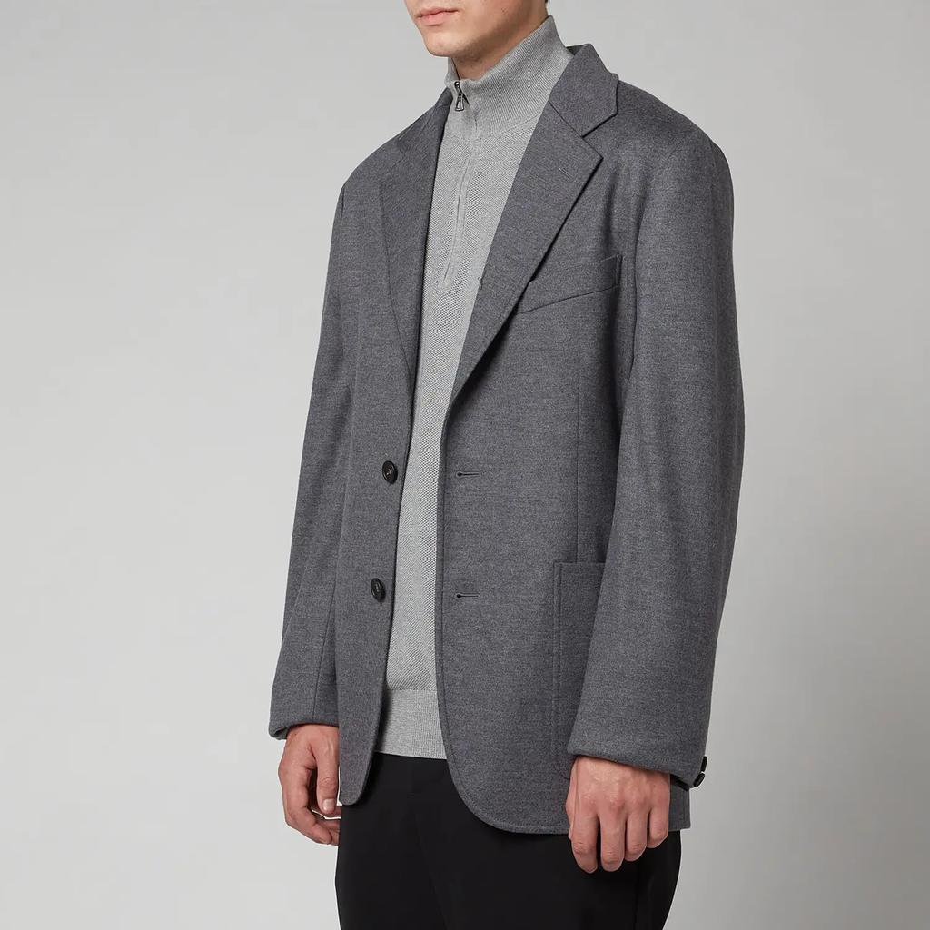 商品Lanvin|Lanvin Men's Single Breasted Deconstructed Jacket - Dark Grey,价格¥2556,第1张图片
