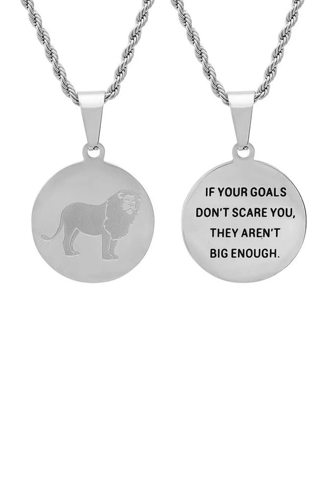 商品HMY JEWELRY|Stainless Steel Goals Necklace,价格¥167,第2张图片详细描述
