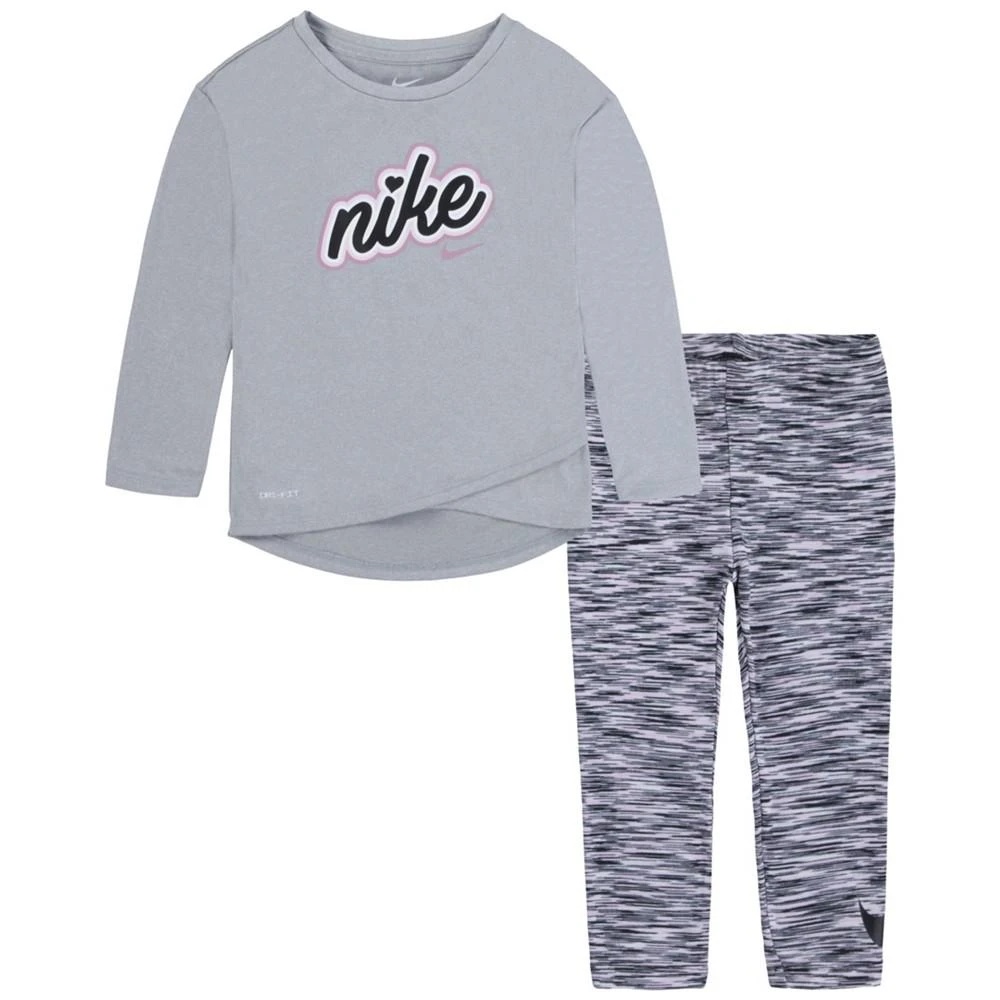 商品NIKE|Toddler Girls Crossover Tunic T-shirt and Leggings, 2 Piece Set,价格¥188,第1张图片