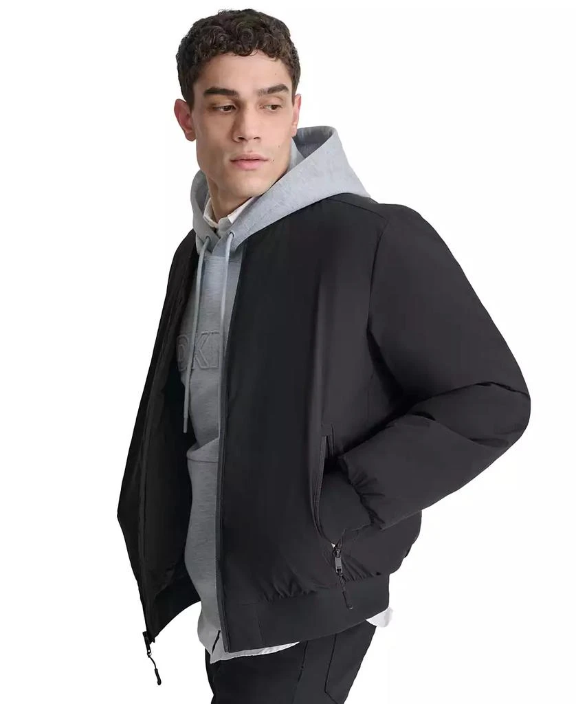 商品DKNY|Men's Stretch Zip-Front Zip-Pocket Bomber Jacket,价格¥423,第2张图片详细描述