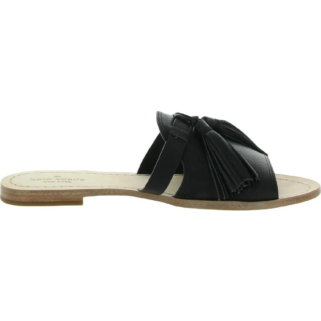 商品Kate Spade|Kate Spade Womens Coby Tassel Leather Flat Sandals,价格¥299,第4张图片详细描述