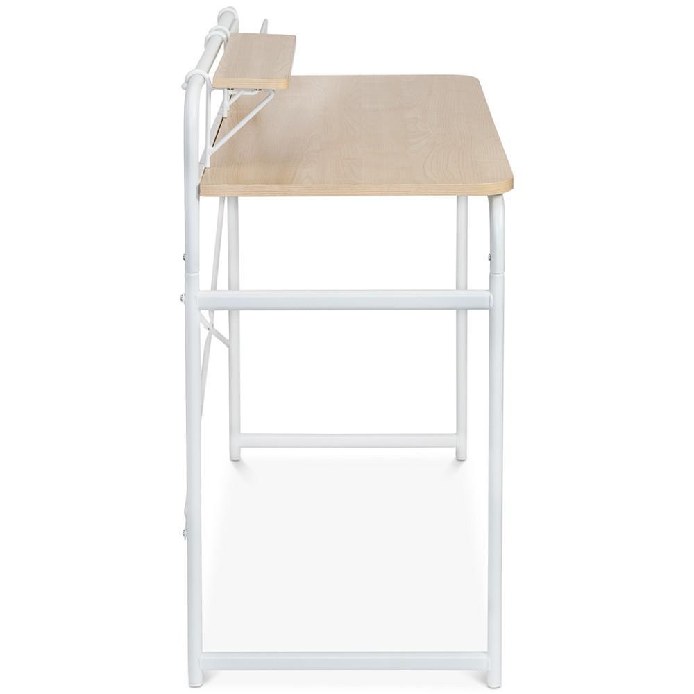 商品Honey Can Do|Computer Desk with Shelf & Basket,价格¥1188,第7张图片详细描述