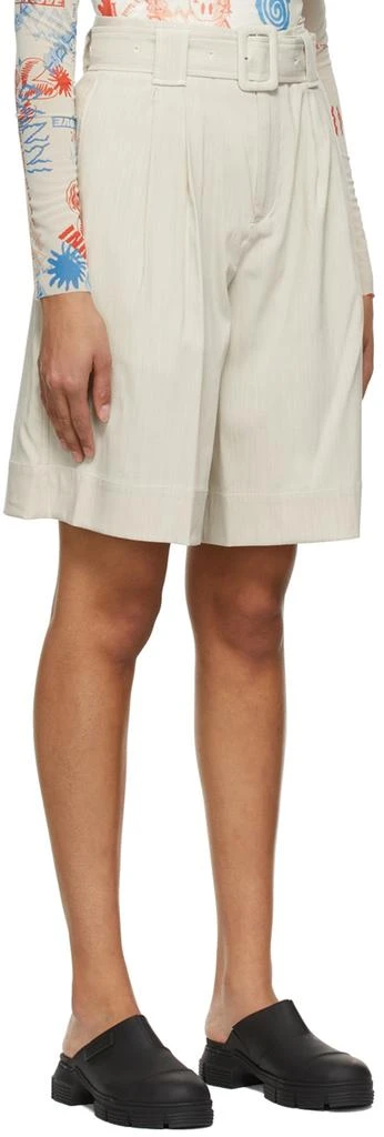 商品Ganni|Beige Recycled Polyester Shorts,价格¥795,第2张图片详细描述