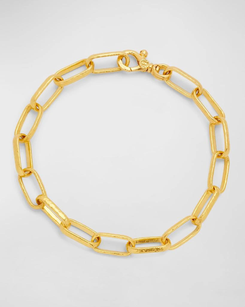 商品Gurhan|Men's Hammered 24K Gold Cable Chain Bracelet,价格¥41193,第1张图片