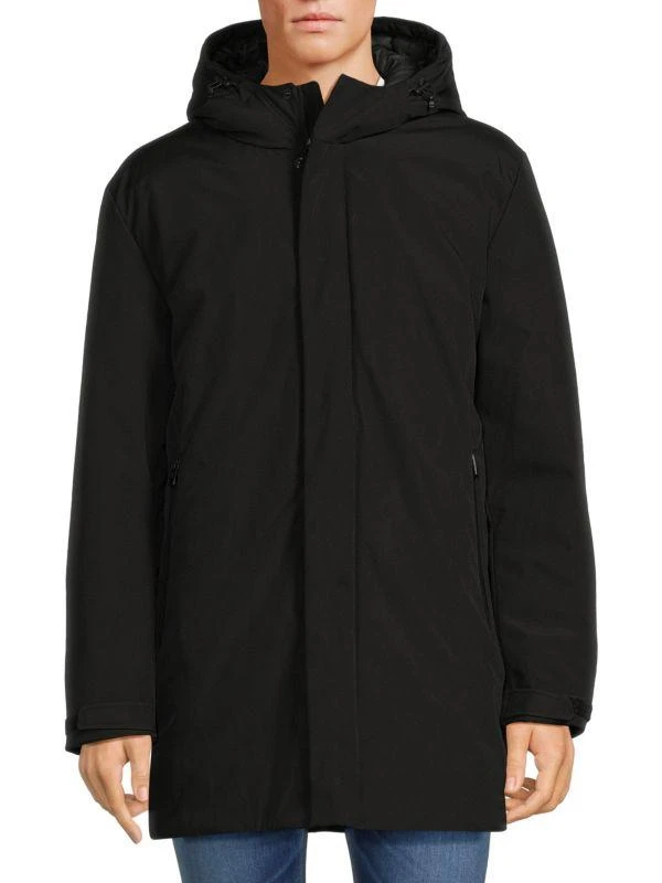 商品Calvin Klein|Hooded Stadium Mid Jacket,价格¥570,第1张图片