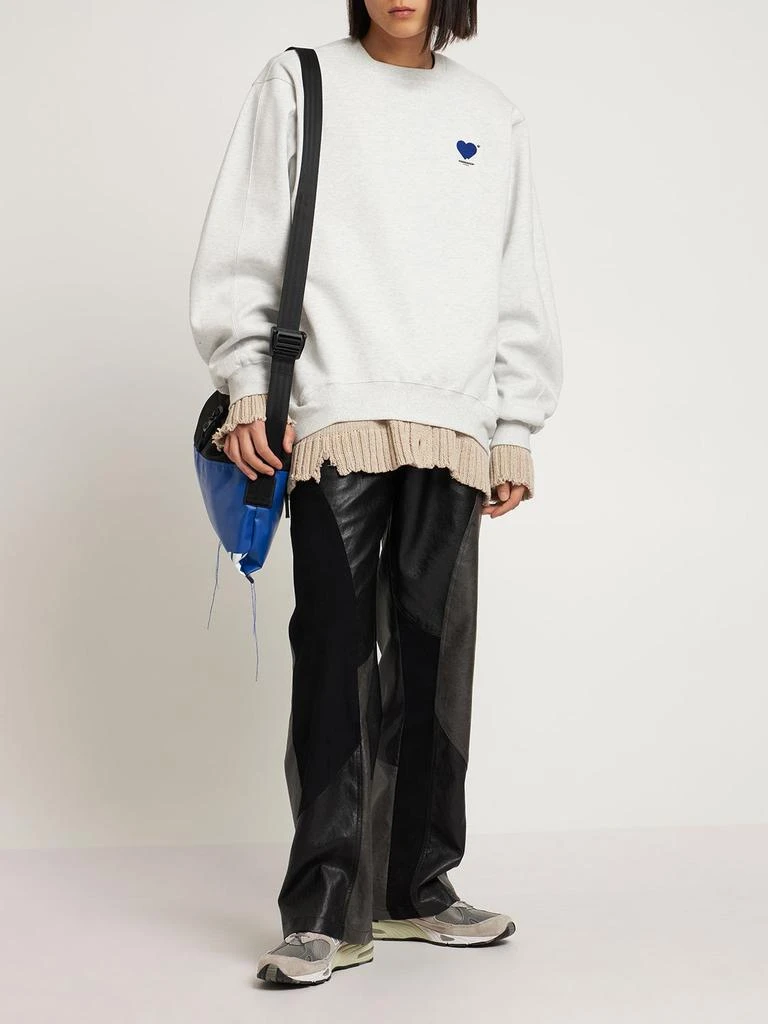 商品ADER error|Logo Embroidered Cotton Blend Sweatshirt,价格¥1106,第1张图片详细描述