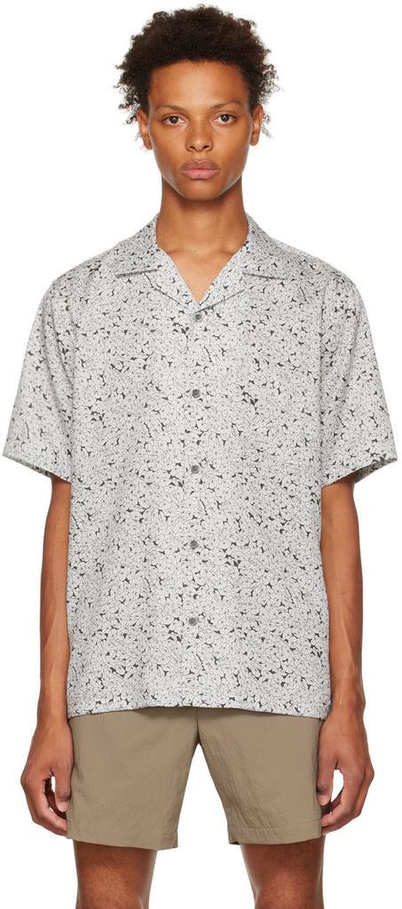 商品Theory|Black & Off-White Noll Shirt,价格¥852,第1张图片