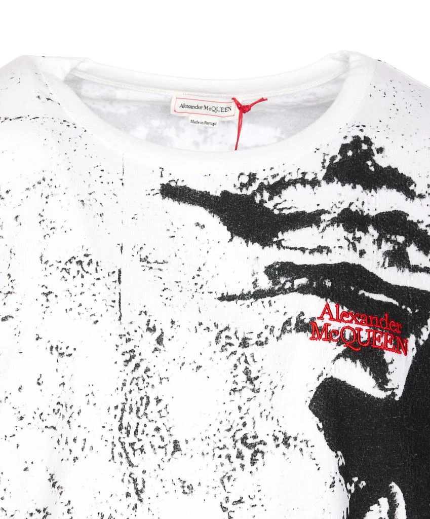 商品Alexander McQueen|Alexander McQueen Graphic Print Crewneck T-Shirt,价格¥1582,第4张图片详细描述