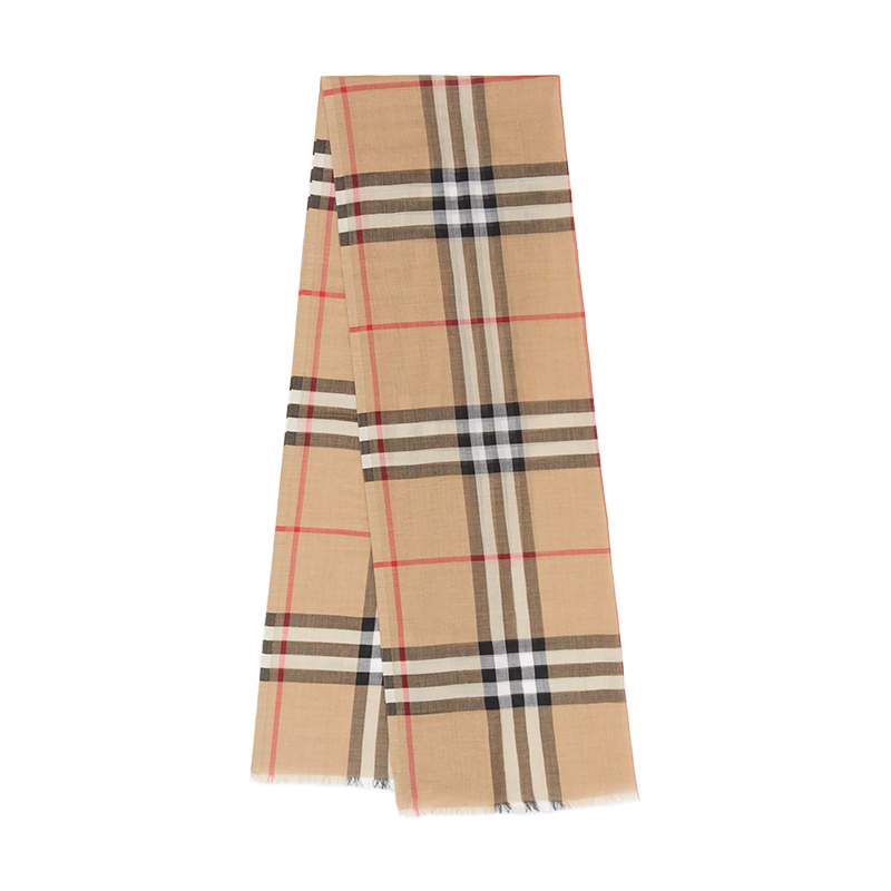 商品Burberry|BURBERRY/博柏利  早秋 经典格纹羊绒围巾 ,价格¥3822,第1张图片