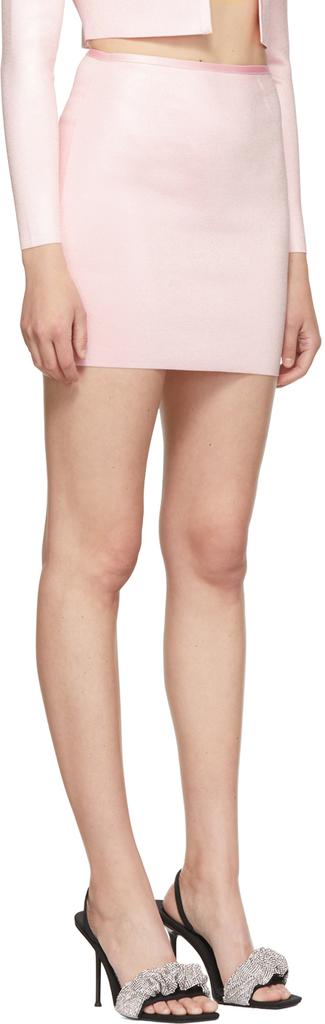 Pink Polyester Mini Skirt商品第2张图片规格展示