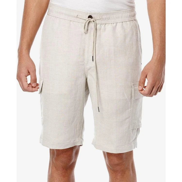 商品Cubavera|Men's Linen Drawstring Full Elastic Cargo Shorts,价格¥105,第4张图片详细描述