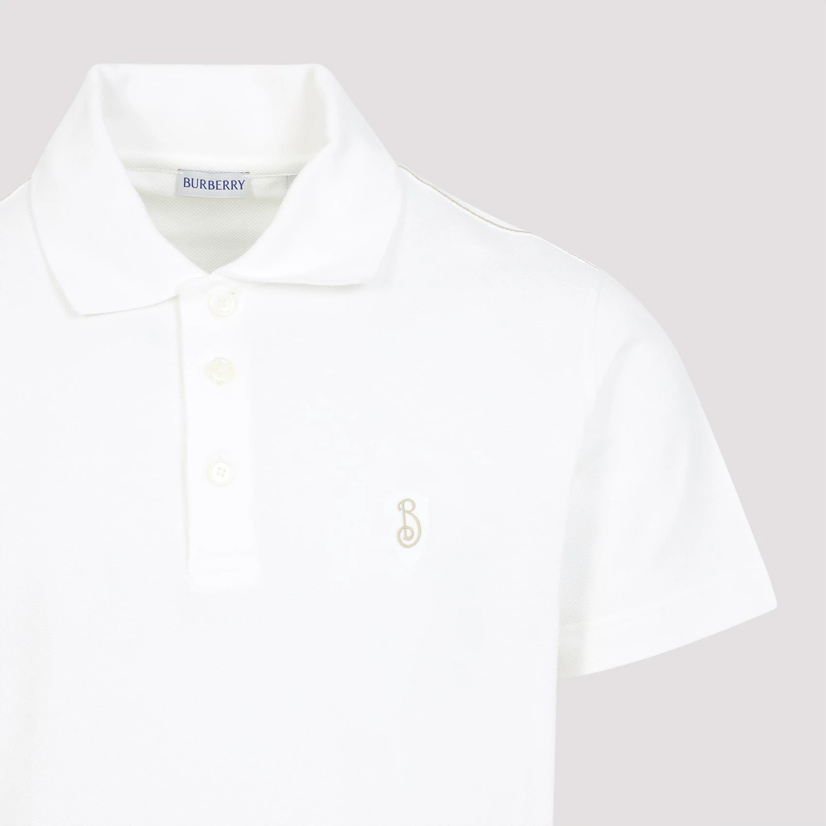 商品Burberry|Burberry 男士POLO衫 8102207B7078 白色,价格¥2742,第4张图片详细描述