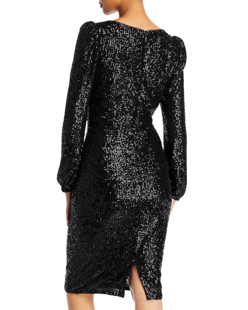 Sequined Keyhole Sheath Dress - 100% Exclusive商品第3张图片规格展示