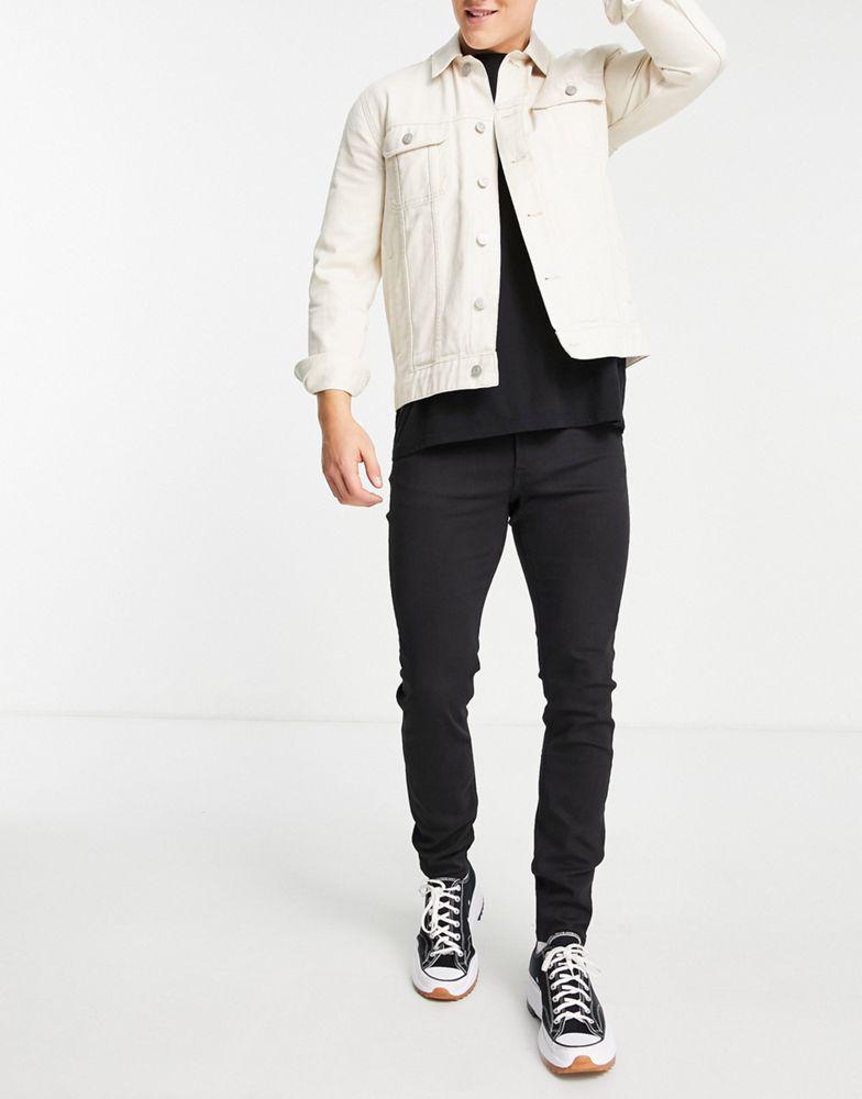 Lee Malone skinny fit jeans in black rinse - BLACK商品第4张图片规格展示