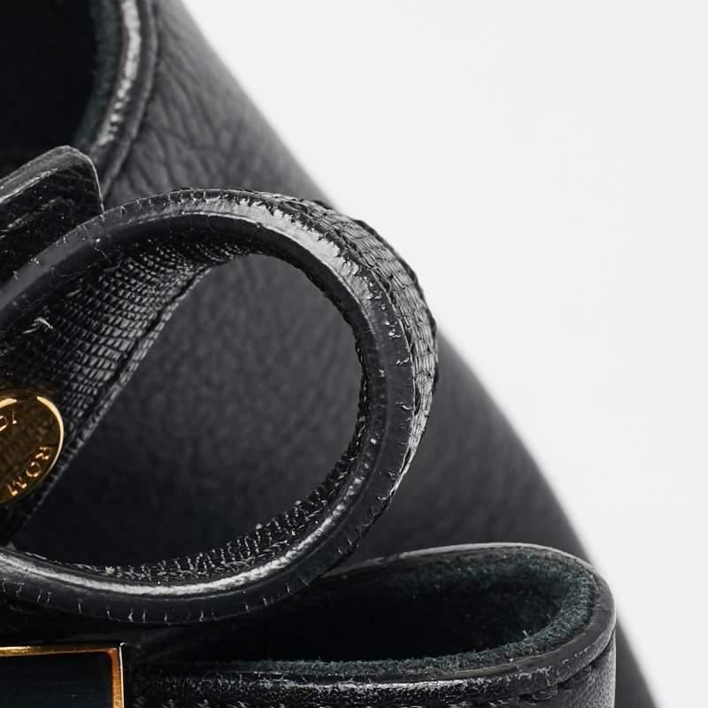 商品[二手商品] Fendi|Fendi Black Leather Medium 2Jours Tote,价格¥5282,第7张图片详细描述